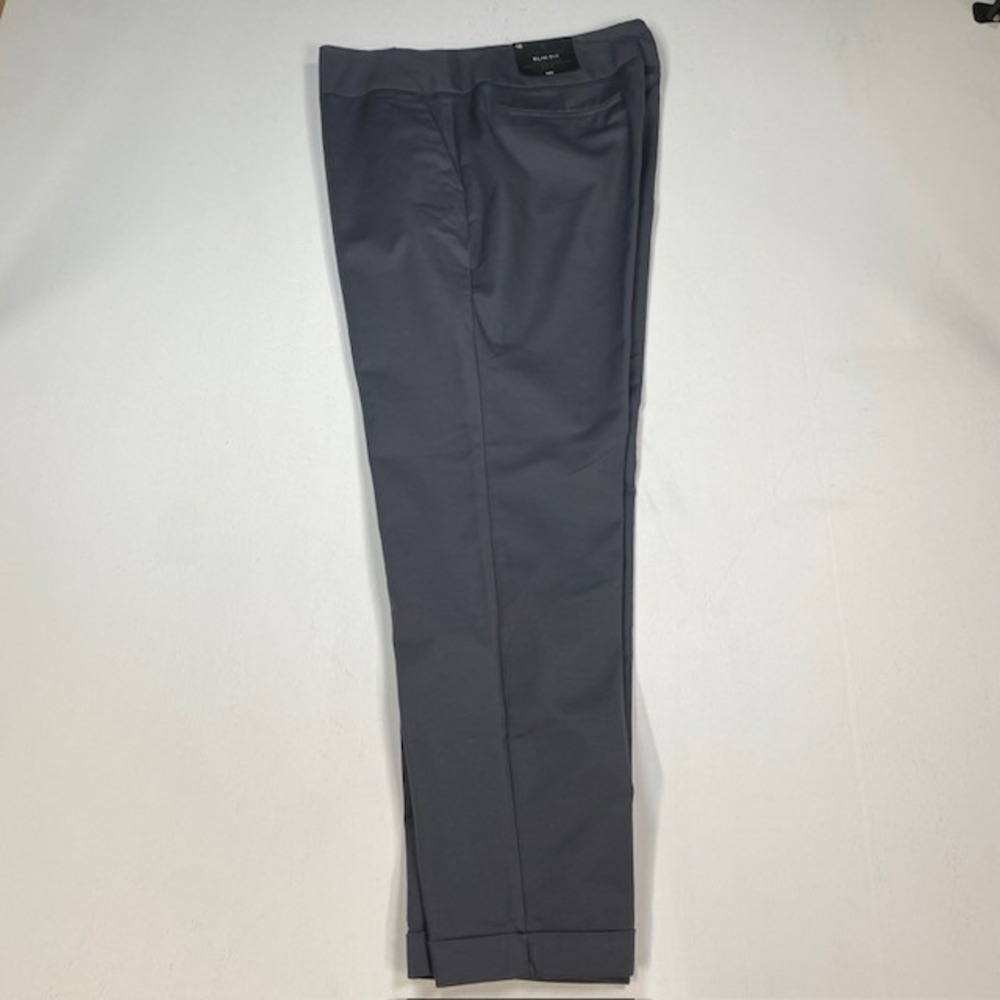 Worthington Slim Fit Charcoal Grey Dress Pants Womens Size 16 Cuffed Hem NEW